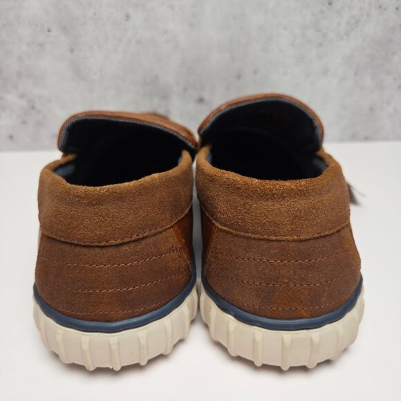 Bullboxer Cognac Leather Slip-On Loafers Mens Size 9 Made In Portugal - Picture 8 of 11